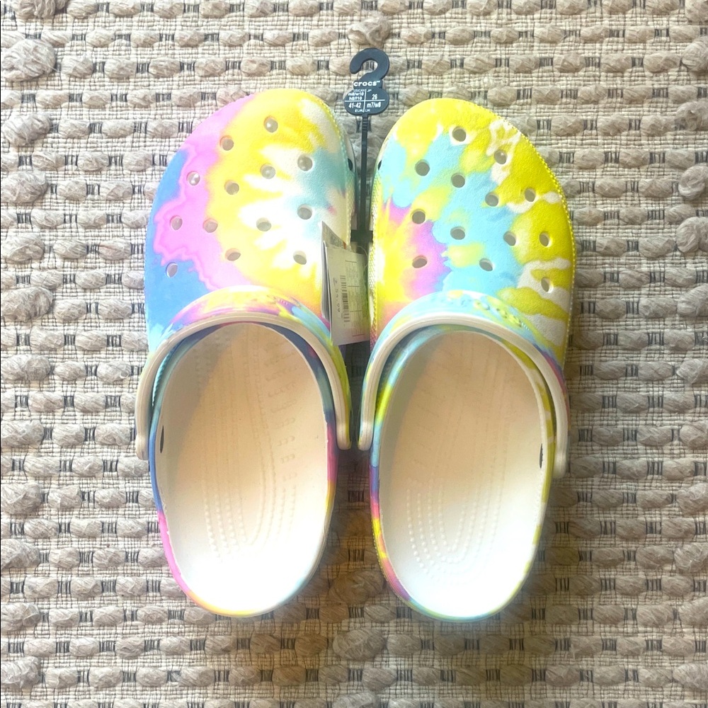 Women’s Size 10 Classic Tie Dye Graphic Clog NWT